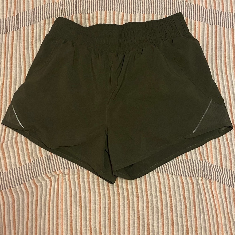 Women's Mid-Rise Run Shorts 3" - All in Motion™ Moss Green XS